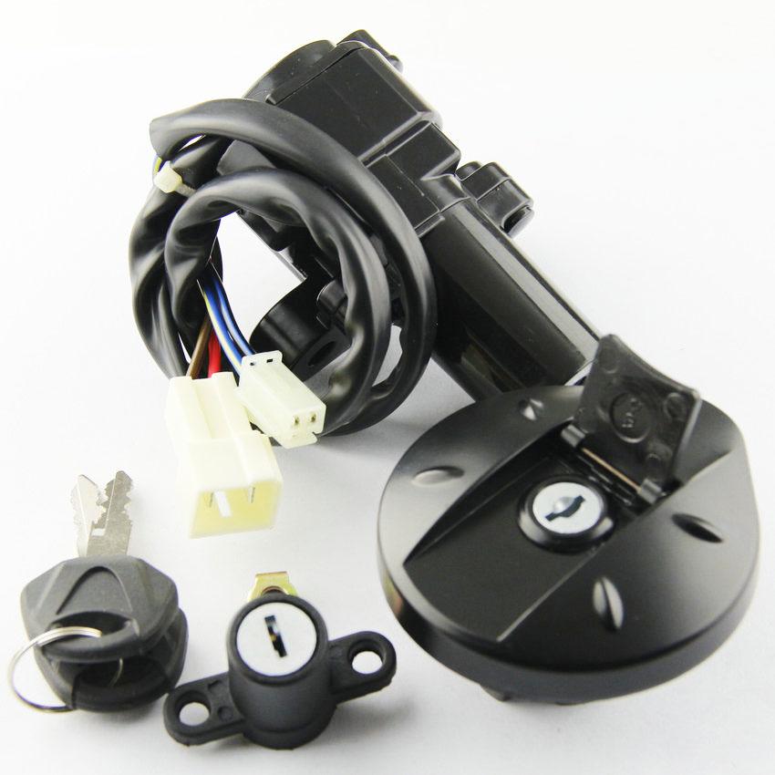 Motorcycle Ignition Switch Kit Assembly Fuel Gas Cap Tank Cover With 2 Keys For Yamaha XT660 XT660R XT660X 2004 2005 - 2011/2014