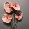 57CM Plastic Fake Single Stem Anthurium Artificial Flowers Artificial Anthurium