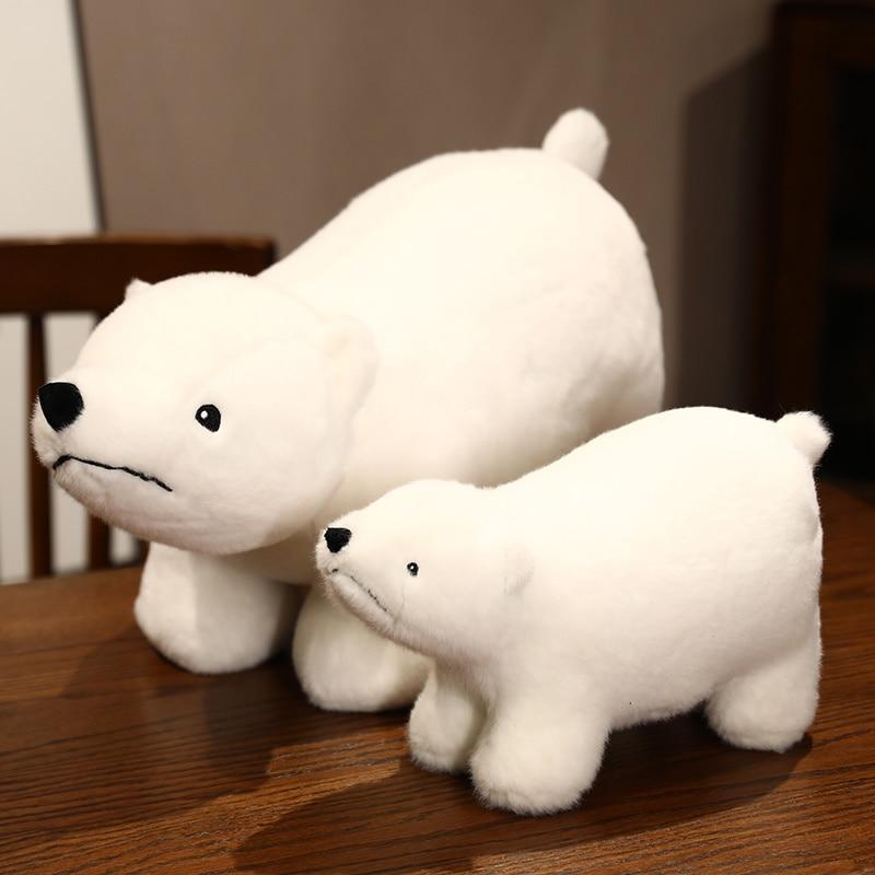 Очаровательные плюшевые игрушки белые медведи Подушка-медведь Высококачественные мягкие игрушки Прекрасный подарок на день рождения