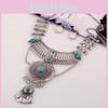 Simulation Style Ethnic Gemstone Decoration Women Necklace And Earring Set