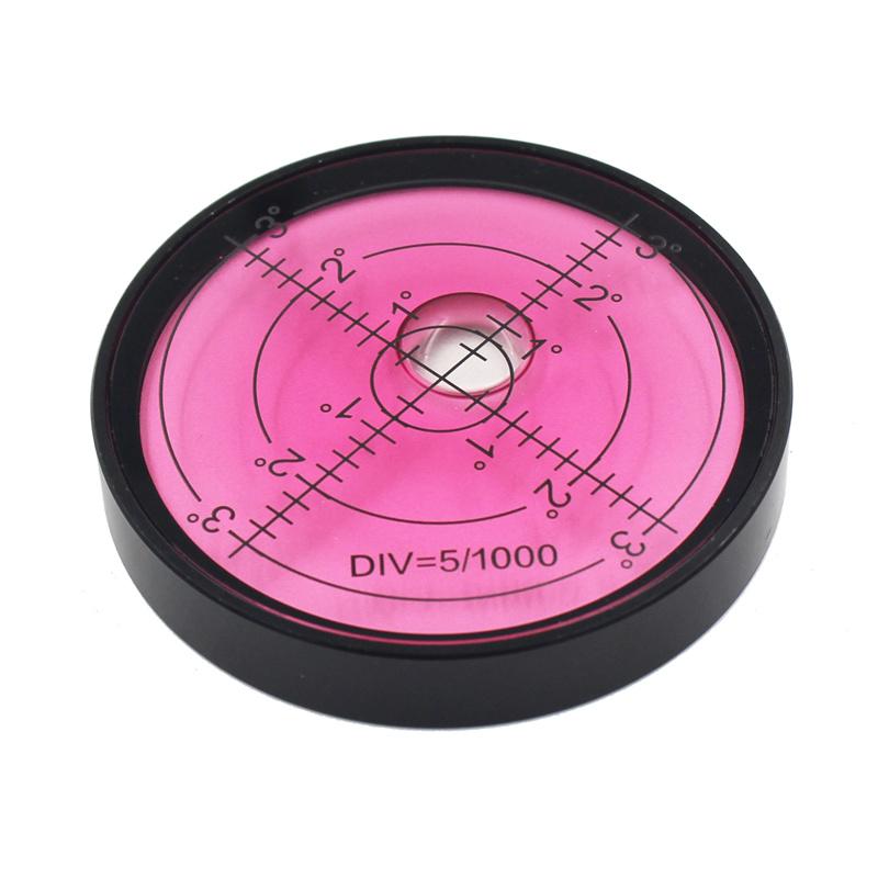 Магнитный многоцветный универсальный круглый металлический спиртовой уровень пузырьковый бусина горизонтальный инструмент диаметр 60*10 мм 1 шт