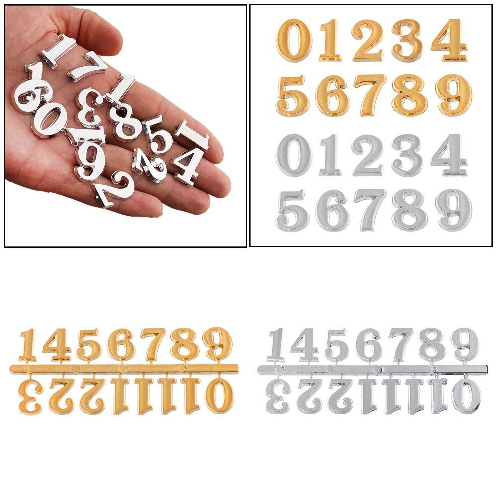 1 SET Digital Restore Replacement Gadget Arabic Number Clock Numerals Bell Accessories Clock Parts