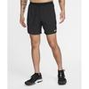 Dry Fit Striped 7 Inch Brief Lined Running Shorts M   Black dM4762 010