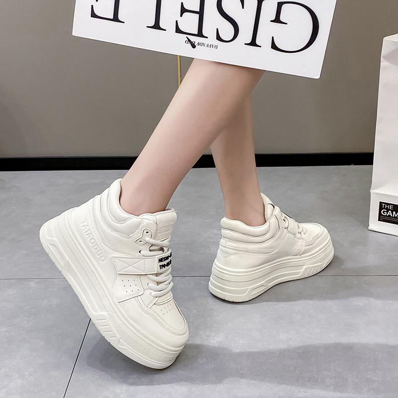 Fashion Women Chunky Sneakers Comfortable High Platform Sports Shoes for Basketball Thick Bottom Non-slip Sneakers Zapatillas Mujur 2024