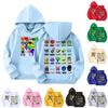 Kids Fashion Casual Top  Around Printed Pullover Hooded Sweatshirt