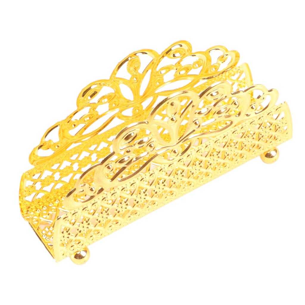 Золотой держатель для салфеток, железный декоративный винтажный диспенсер для бумажных полотенец, декор стола для гостиных, отдыха