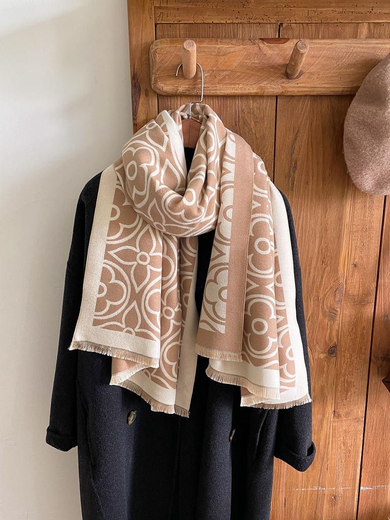 New Luxury Design Winter Cashmere Wraps Scarfs Women Shawls Scarves Lady Pashmina Bufanda Blanket Female Stoles Warm Thick