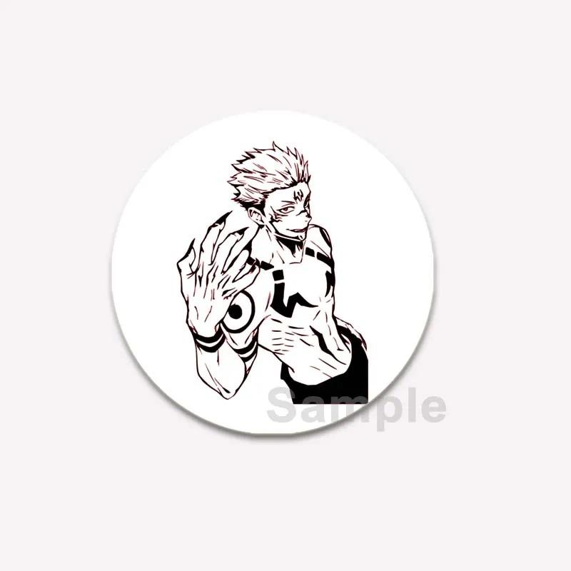 Значок аниме дзюдзюцу кайсен 32/44/58 мм, милый круглый значок Годзё Сатору Юдзи Итадори, брошь на воротник рюкзака своими руками, модные ювелирные изделия, аксессуары
