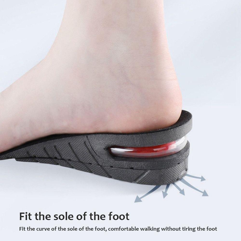 Мужские Женские Амортизирующие Вставки под Пятку Обувь-Подъемник Подушечки Увеличивающие Рост Половинки Стелек