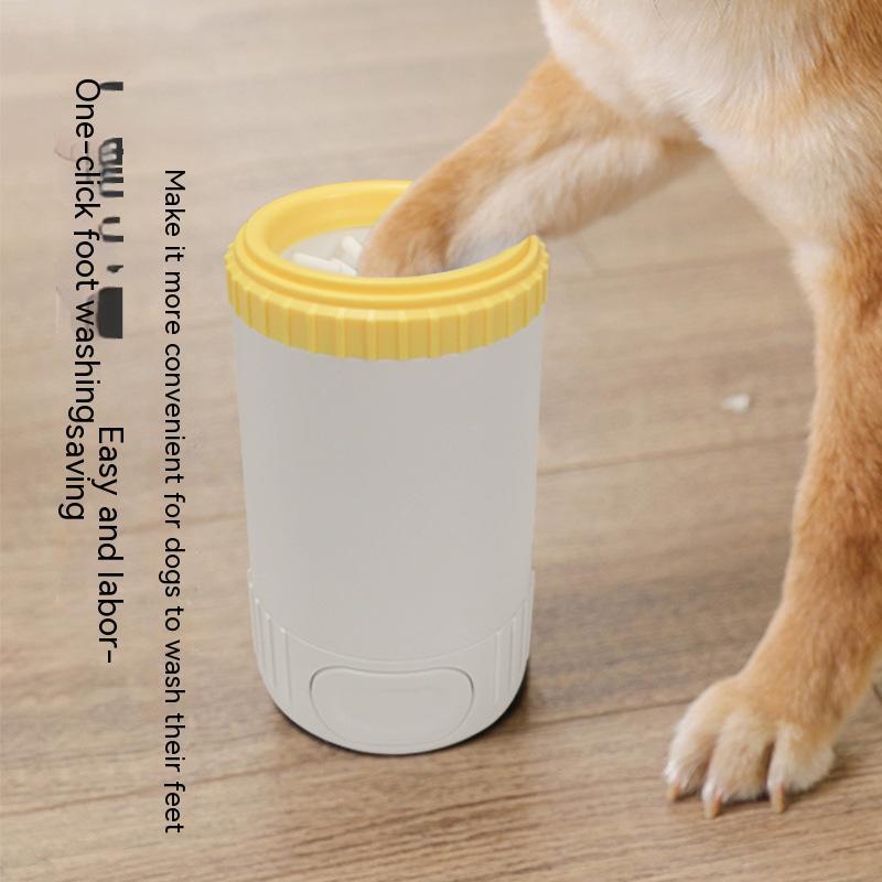 Pet Foot Cleaner Cat Dog Claw Washing Cup Cleaning Soft Pet Silicone Brush Small And Medium-sized Pet Semi-automatic Foot Washing Cup