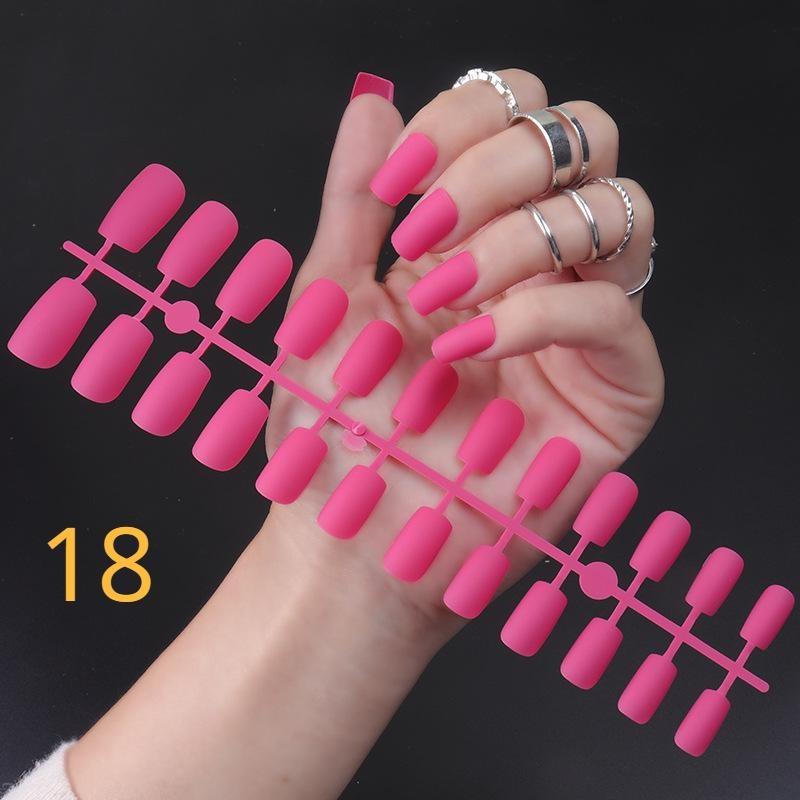Новые матовые накладные ногти с квадратной головкой своими руками матовые накладные ногти полное покрытие искусственные ногти балетные съемные(Нет клея)