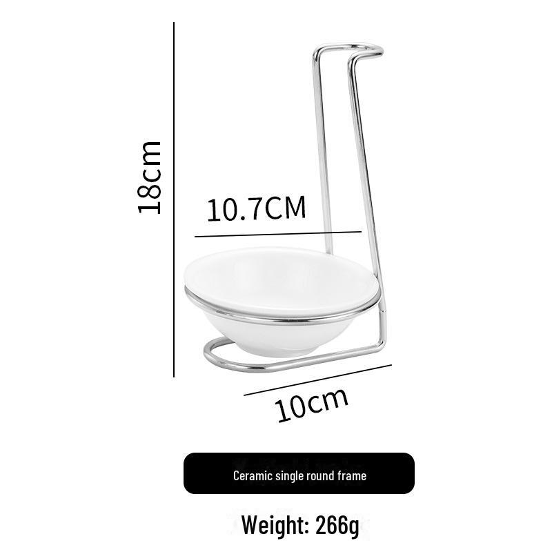 Набор из нержавеющей стали для горячих кастрюль и суповых ложек с подставкой - утолщенный дуршлаг и держатель для столовых ложек