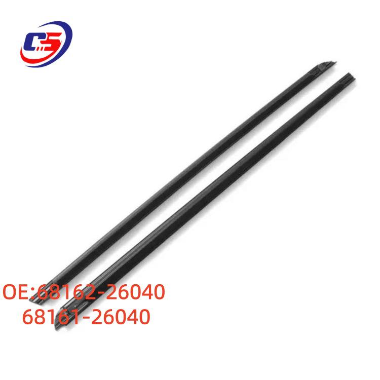 Front Door Glass Weatherstrip Seal for Toyota Hiace 2005-2018