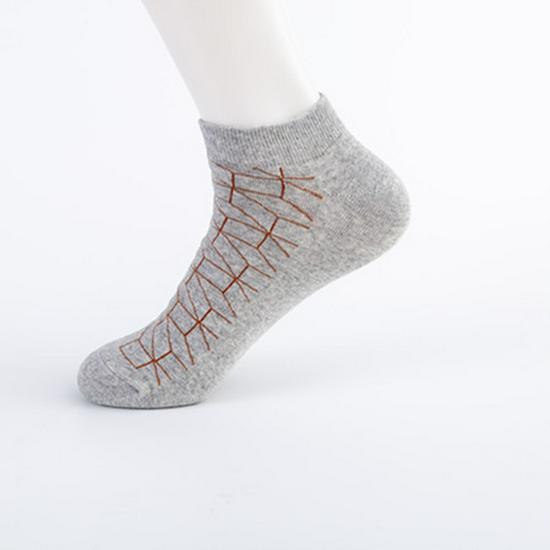 Мужские модные геометрические носки-лодочки — европейский и американский стиль