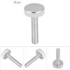10pcs M8 Zinc Plated Carbon Steel Flat Knurled Head Bolts Thumb Screws (M8*40)