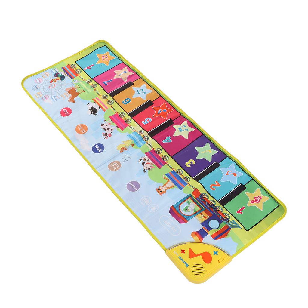 Детский коврик для пианино складной улучшает координацию предотвращает скольжение музыкальный коврик для пианино развивающая игрушка
