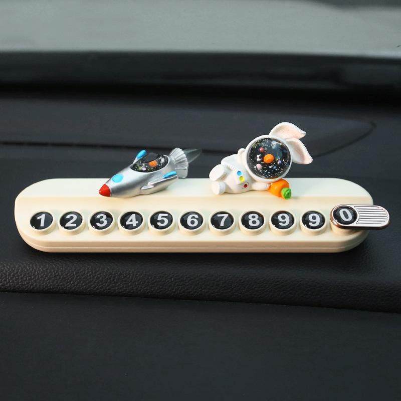 Креативная табличка для телефона в виде кролика для временной парковки