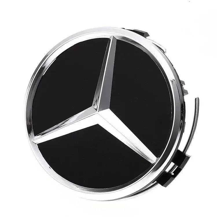 Автомобильная наклейка для Mercedes Benz 75 мм Автостайлинг Центральные колпачки ступиц Замена для Mercedes Benz W211 W203 W204 W210 W1