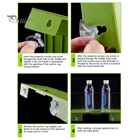 Turtle Basking Platform Non-Slip Texture Easy Install Plastic Turtle Terrace Ramp Floating Island Wide Sunbathing Area with Suction Cup for Tank