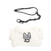 Niannyyhouse 15cm Plush Clothes Patch Dog Set with Hoodie and Collar, Cotton Doll Clothes (A-white-15cm)