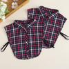 Shirt Versatile Cotton Plaid Shirt Decorative False Collar Collar Ladies Base B300B310