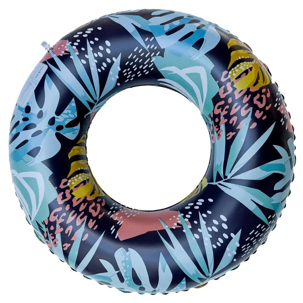 Colorful Leaf Inflatable Toy PVC Adult Swimming Circle Water Sports Inflatable Floating Ring Summer Outdoor Pool Accessories