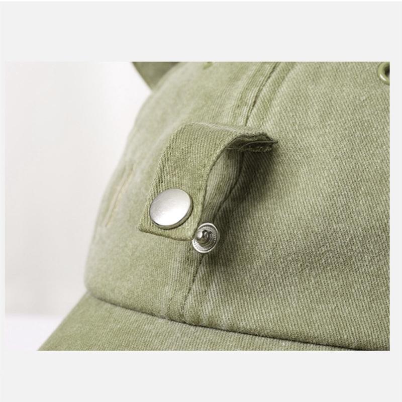 Бейсболка с кошачьими ушками и декором в виде солнцезащитных очков, регулируемая кепка для взрослых, для лета, для велоспорта на открытом воздухе, шляпа для пеших прогулок для подростков, мужчин