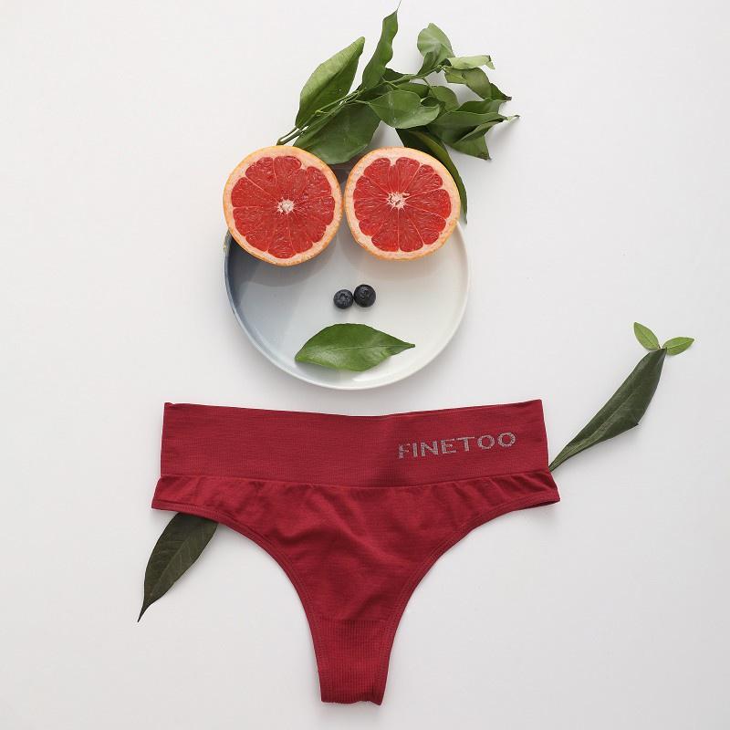 FINETOO Bodyshaper Нижнее белье для женщин Хлопковые трусики Женское нижнее белье Стринги Трусы Однотонные трусики Body Slim