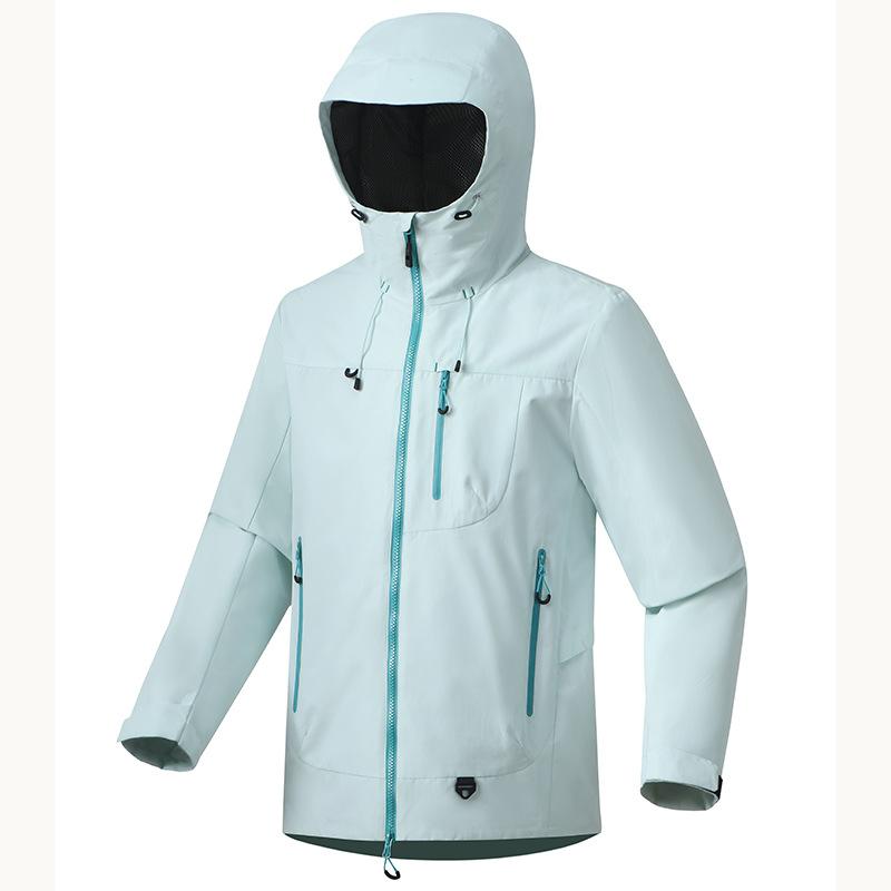 Новый костюм для альпинизма и других видов спорта на открытом воздухе, куртка с капюшоном из жесткой ткани, ветрозащитная