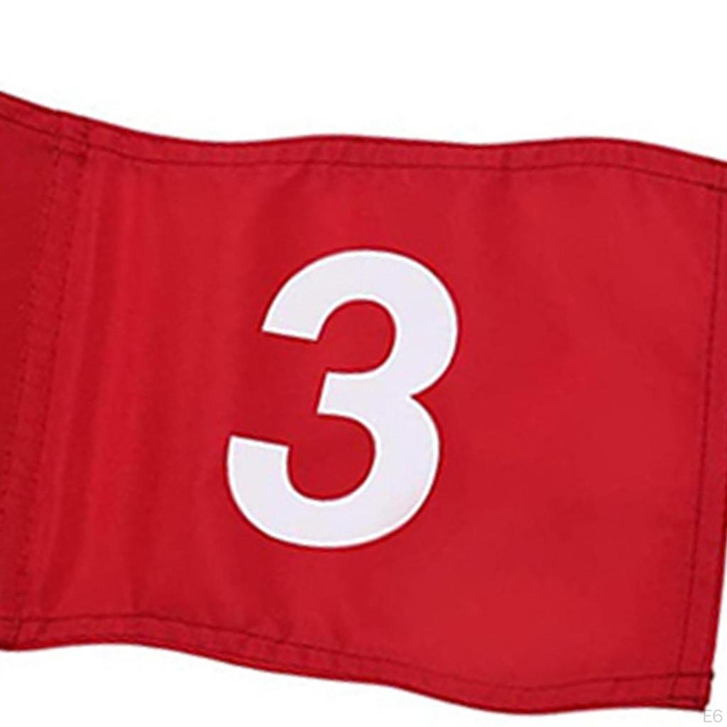 Флаги для гольфа, большой пронумерованный нейлоновый портативный тренажер с трубкой, вставленной в паттинг-грин для