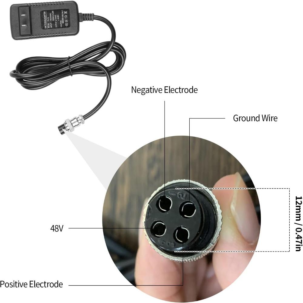 4-Pin Connector Mixer Power Supply 100-240V Input Audio Mixer Adapter Audio Mixers