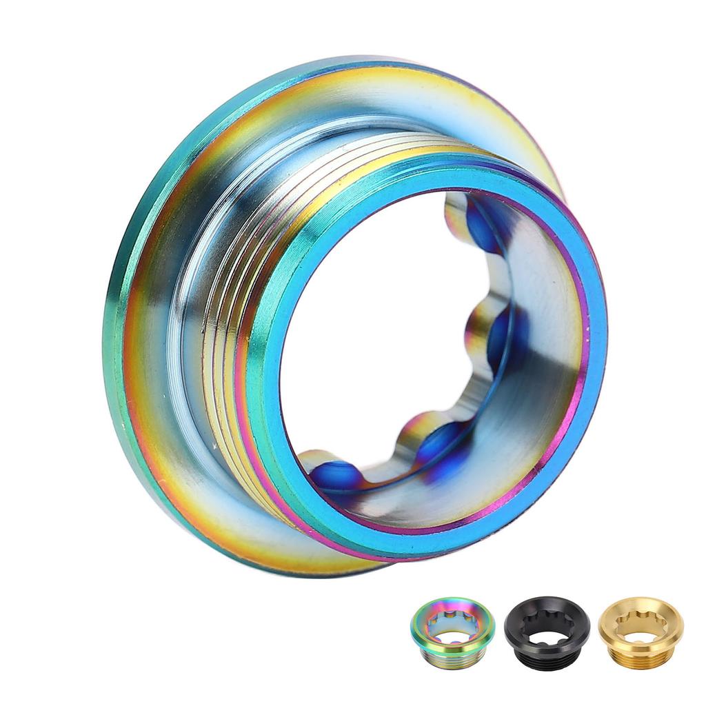 Bike Crankset Screw Ti Alloy Shock Absorption Crank Arm Screw Bike Fixing Bolt Dust Cover for M20mm 