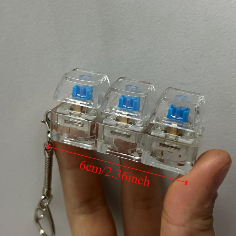Keycap Finger Keyboard Key Button Decompression Toy Relaxing Fidget Keychain Adult