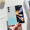 Для Samsung Galaxy Z Fold 6 5 4 3 5G чехол на ощупь с блестками и градиентом складной противоударный защитный твердый чехол аксессуары