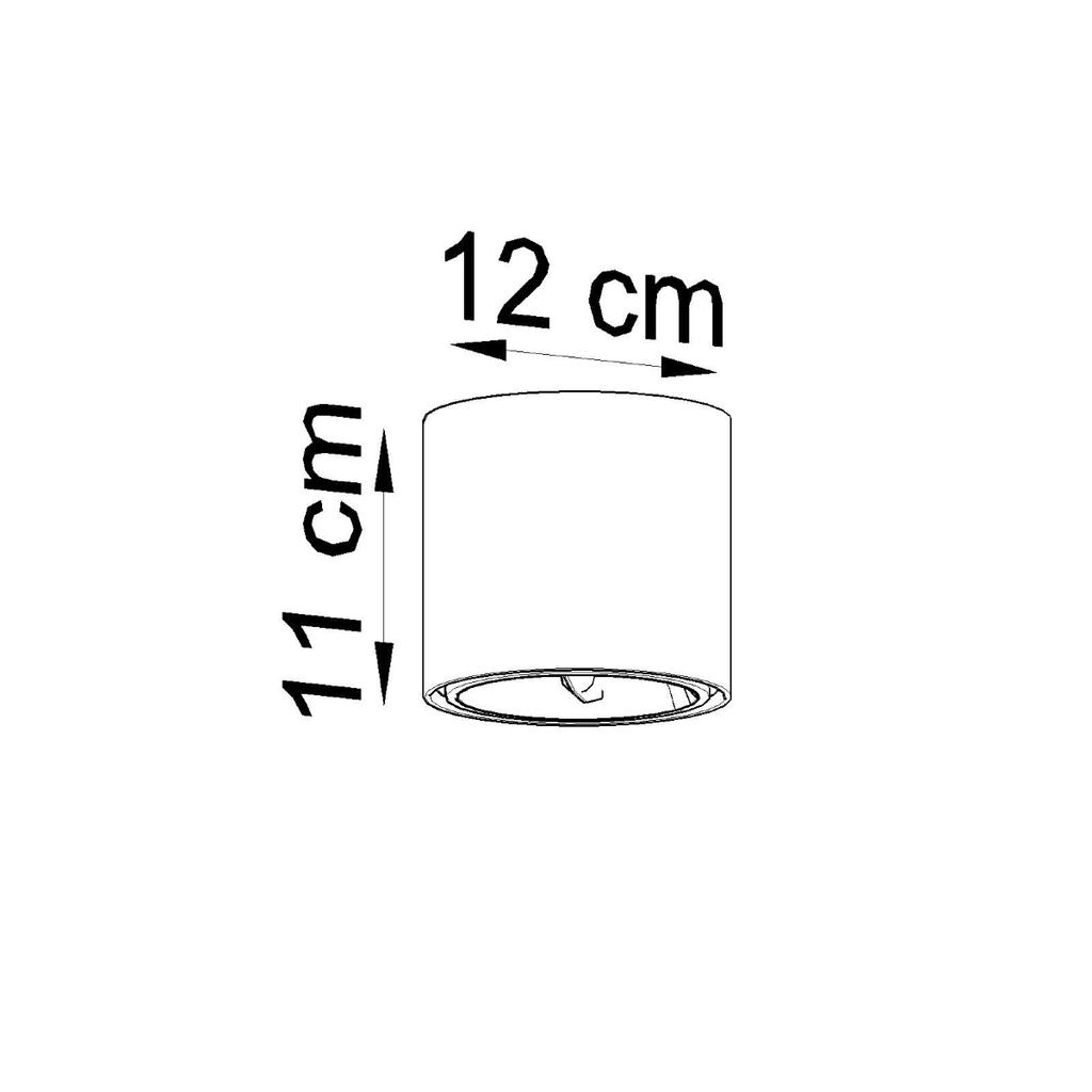 Plafon Hester 1 Gu10 Es111 Biały Alu Lumilo 06.519.95