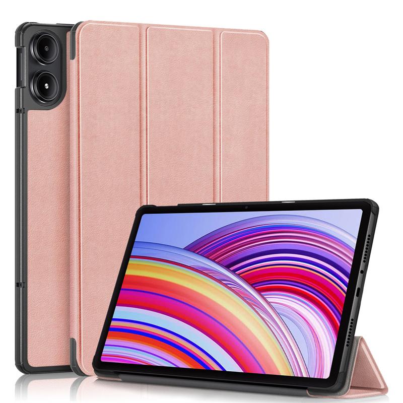 Для Xiaomi Redmi Pad Pro 2024 Чехол-подставка с тремя складками Чехол Funda для планшета Xiaomi Poco Pad Red Mi Pad Pro с функцией автоматического отключения