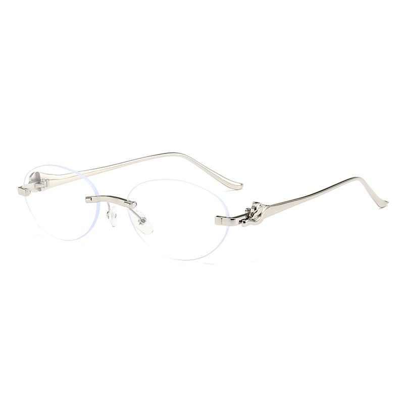 Xiaomi Women Rimless Oval Sunglasses UV400 Silver Alloy Temples Multi Color Vintage Daily Fashion Shades