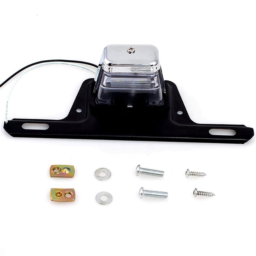 Хромированный светодиодный кронштейн для освещения номерного знака для UTV ATV прицепа RV лодки