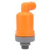 Orange Automatic Air Vent Valve High Hardness Great Flowing Rate PP Exhaust Vent Valve Top G1 2 Bottom G1 Compound Type