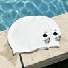 Waterproof Swimming Hat Cartoon Animal Printed Cap Cute Silicone Swim Cap  Pool Use