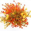 6 Pcs Artificial Fall Flowers UV Resistant Faux Plants Outdoor Decoration Realistic Fake Flower Bundles for Thanksgiving Porch Window Box Planter