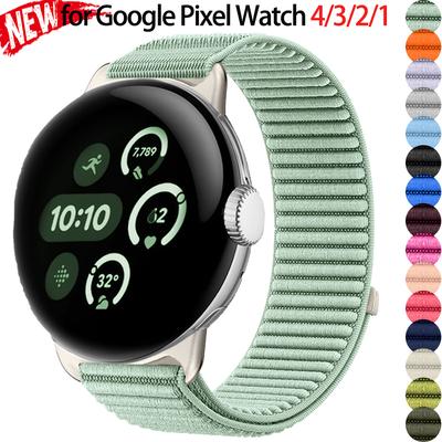 Нейлоновый ремешок-петля для Google Pixel Watch 4/3 45 мм Спортивный ремешок для Google Pixel Watch 4/3/2/1 41 мм Дышащий браслет для умных часов