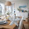 Romantic Nautical Decor Hanging Background Wall Decoration Wooden Starfish Pendants  Living Room