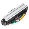Musiclily Pro Alnico 5 Хамбакер Super Distortion для Stratocaster Электрический Белый Хромированные Струнодержатели ST-DPHA Звукосниматель одинарного размера, 13,2 кОм, Гитар, Корпус,