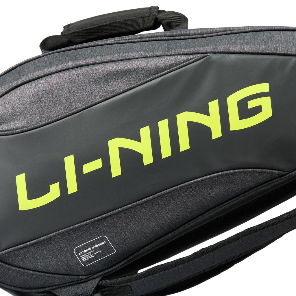 Li Ning Pickleball Series Fashion Logo Polyester Fitness Bag Unisex bags Black ABLV021-2