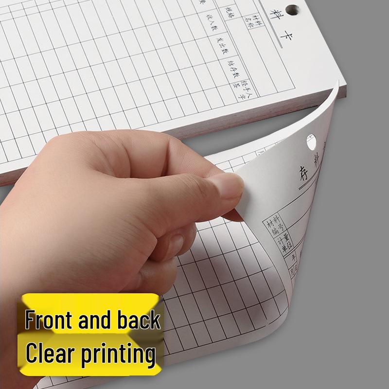 Double-Sided Writable Inventory Card for Material Tracking