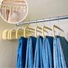 10PCS Non-Slip Velvet Pants Hangers,Multifunctional Rectangular Organizer Rack for Bra Camisole,Home Space-Saving Scarf Hanger