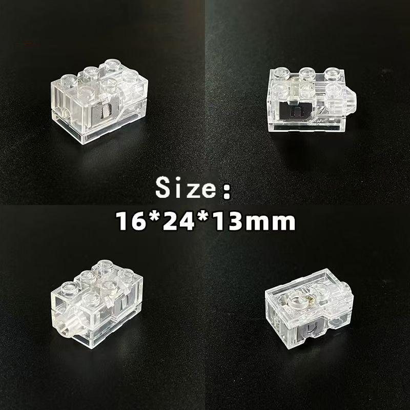 New 1/2/5Pcs Moc Colors 3X2 Dot Led Light With Battery Toys Accessories Light-Emitting Diy Compatible Building Blocks Kids