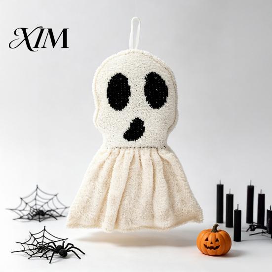 Holiday Atmosphere Ghost Props Halloween Hanging Ornament, Cute Spooky Plush Tabletop Decorations Figurine, Props, Funny Party Supplies Decoration for