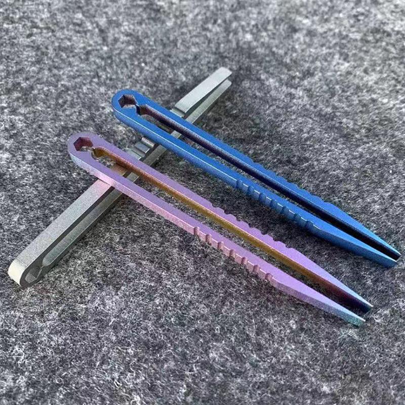 Пинцет Захват Зажим Титановый TC4 Клип EDC Многоцелевой Гаджет Профессиональный Наружный Инструмент Туристическое Снаряжение